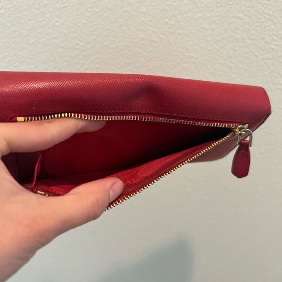 Prada Milano Red Long Snap Wallet - Picture 9 of 15